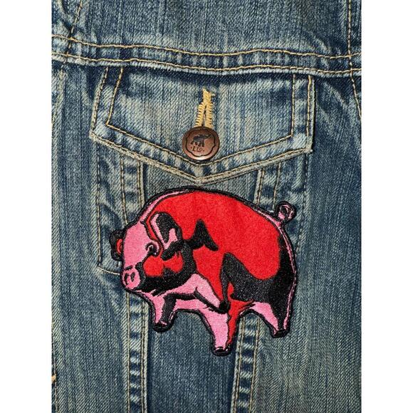 Limited Edition! Pink Floyd Animals Trunk Ltd Denim Jacket - Picture 4 of 9